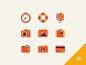 Free Travel Icons by Justas Galaburda in 2015年2月的扁平化图标合集下载 yunrui