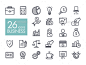 商业和金融网络轮廓图标设置——网络图标Business and finance web outline icon set - Web Iconsauctionhammer奖,banksafe,脑力激荡,公文包,业务,计算器,职业,coinsvector,咨询、合同、开发、财务、growthchart,握手,想法,idealightbulb,linechart,钱,officechair,piechart,规划、表示、储蓄、符号,策略,象征,目标,时间,女人 auctionhammer, award, ba