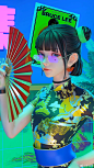 动漫 2000x3556 JYANME 女性 数字艺术
