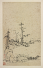 弘仁，《丰溪山水册》之六《岩石池》