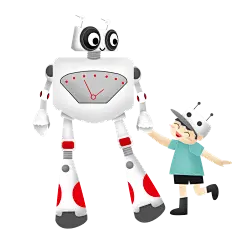 现代人工智能机器人卡通可爱商用手绘元素05