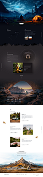 National Park Website by Yi Li on Dribbble