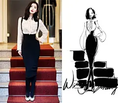 真人照片手绘转成二次元的美美插画作品