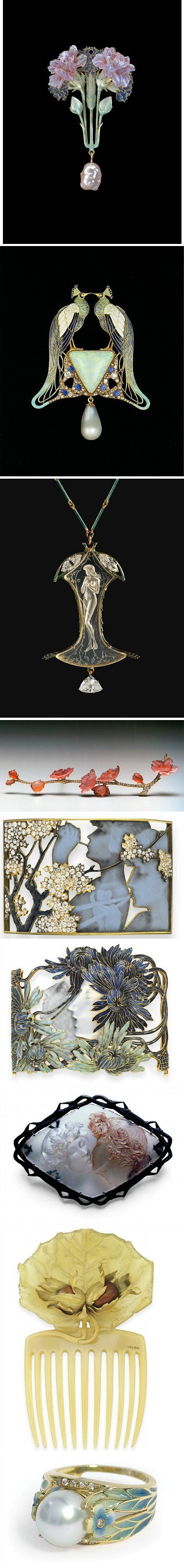 Rene Lalique的珠宝。拉力克的...