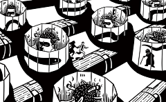 V_玄米茶采集到漫画版画