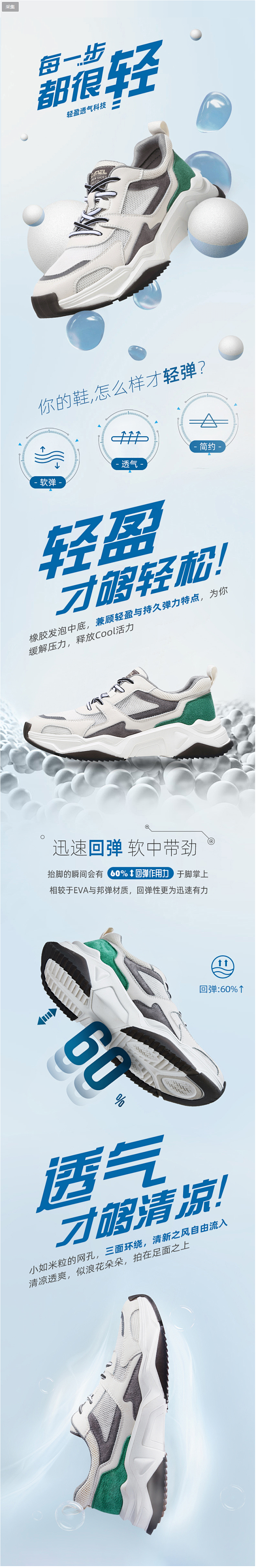 骆驼男鞋2021夏季新款运动鞋透气老爹鞋...