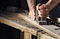 Carpenter, working with a chisel and hammer (2)