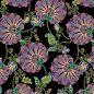 Shangri-La - FANFLOWER BLACK/MULTI 16111M-12