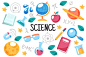 Hand drawn science education background Free Vector