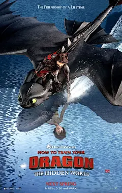 如何训练你的龙：隐藏的世界电影高清海报 - 社会新闻XYZ #HowtoTrainYourDragonTheHiddenWorld电影高清海报