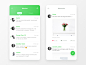 Wechat Redesign : This is a social app, you can chat one on one, and start a group chat also. Of course, you can browse the latest developments of the people you care , and leave a comment.