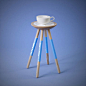 Tea for One Table by DesignK