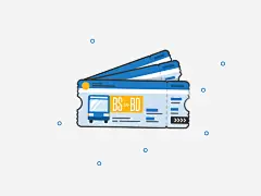 手绘的车票免抠素材_新图网 https://ixintu.com png图形 png装饰 手绘 蓝色 装饰 车票