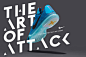 Kobe X — The Art of Attack : Kobe X — The Art of Attack— Nike Global BasketballTypography and logo lockup design to mark the launch of Kobe X, Kobe Bryant's tenth signature shoe for Nike.