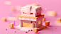 #焕新吧生活# 3D设计师Gustavo Henrique内心肯定是个小公举！精致可爱的C4D小房子，甜甜的马卡龙配色，看起来像翻糖蛋糕一样！再配上朦胧的光晕和景深，梦幻极了~ ​​​​