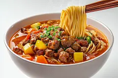 美味卤肉面餐饮摄影图