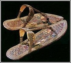 古埃及金拖鞋，草编拖鞋 ​​​​