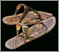 古埃及金拖鞋，草编拖鞋 ​​​​