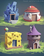 Littles houses, Sylvain Sarrailh : Video game concepts and assets.@北坤人素材