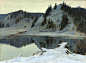 Evening Calm, Lake in Winter Landscape, 1904, Vladimir Nikolaevich Fedorovich