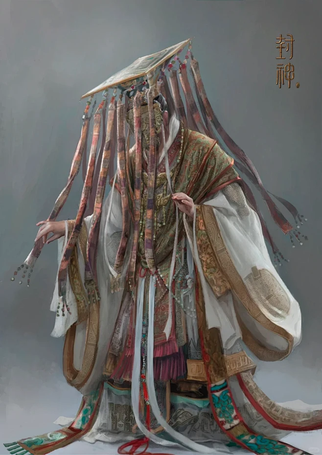 《封神第一部》登基大典祭司服装设计概念图 - 小红书