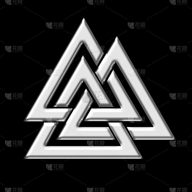 wotans 结-valknut-奥丁-三角形,