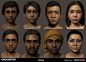 Uncharted - The Lost Legacy , YINGKANG LUO : It is fun to sculpt some of the Indian citizen for Uncharted - The Lost Legacy, although not all of them eventually made it in game. Some of the heads are scan of our team mate, others are pure sculpting. The h