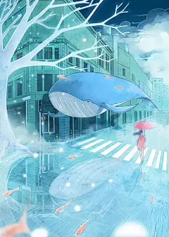 蓝-starry阿星__涂鸦王国插画