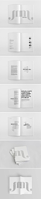 #设计秀# 一组超棒的黑白配色画册版式设计 ​​​​