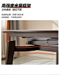 【品牌秒杀】全友家居岩板餐桌家用小户型轻奢折叠桌椅组合DW1069-tmall.com天猫