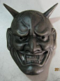 日本鬼面具般若主题面具 主题面具 日本鬼首般若面具古铜色-淘宝网