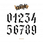 The numbers are in the gothic style Prem... | Premium Vector #Freepik #vector #vintage