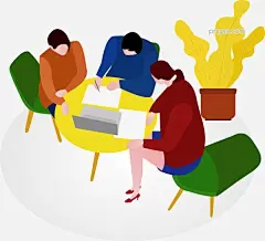 认真合作工作的人矢量素材图片大小1775x1612px 图片尺寸187.35 KB 来自PNG搜索网 pngss.com 免费免扣png素材下载！ppt装饰#白领#办公#扁平化#插画#电脑#卡通画#卡通手绘#夸张#男人#女人#认真的#矢量图#