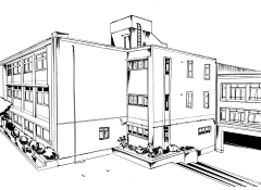 晚安也要变成画画大触采集到学校线稿