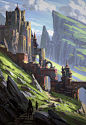 Raphael Lacoste on Twitter : “Eltznør Castle - Full process at my Masterclass Iamag in Paris this WE”