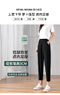哈伦裤女2020夏季薄款宽松显瘦高腰垂感冰丝小脚裤萝卜休闲九分裤-tmall.com天猫
