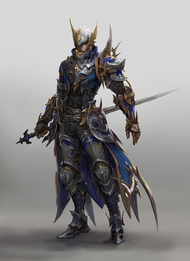 kim : light armor style游戏设计/设定轻吻醉云烟同采自artstation