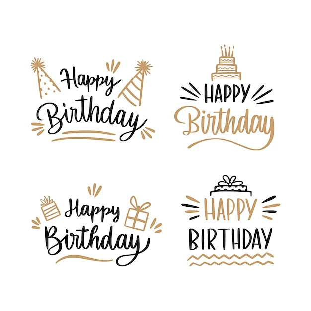 Lettering birthday b...