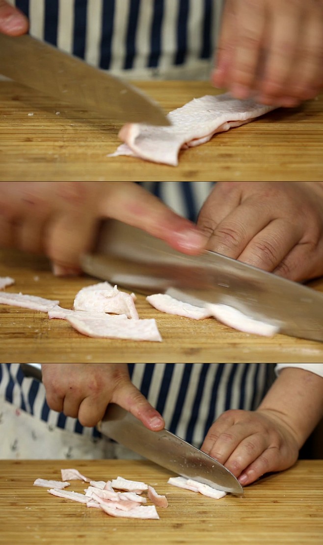 厨师处理猪皮实拍视频-众图网