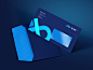 E-BitFX。 Brandbook设计。 信封字母笔记本徽标标志无限卡brandbook蓝色信封
