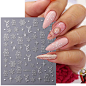 Amazon.com: Christmas Nail Stickers for Nail Art, Santa Claus Tree Christmas Nail Art Stickers 4PCS 5D Embossed Snowflake Gingerbread Man Penguin Cake Xmas Nail Decals Manicure Supplies for Nail Art Decorations ﻿ : Beauty & Personal Care