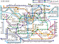 首尔地铁线路图 英文 中文 日文 三国语言版