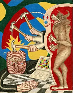【极具现实主义色彩的插画设计，成年人：我太难了！！】今天来给大家分享插画~这次的插画是来自Jason Herr 画家之手，他的作品充满荒诞的想法
，极具现实主义色彩~O极具现实主义色彩的插画设计，成年人：我太难... ​​​​