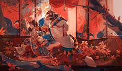 千叶落丿秋意凉采集到插画-手绘