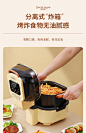 日本SDRNKA多功能空气炸锅一体大容量无油智能可视电炸锅家用烤箱
