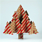"Stars and Stripes", density board/plywood Christmas Tree, pinned by Ton van der Veer