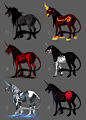 Demonic Unicorns - adoptables CLOSED by akreon on DeviantArt