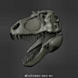 这是一个非常有趣的实验，将Zbrush整合到恐龙的绘画工作流程中。 | Lindsey Wakefield #灵感的诞生# #3D# #科学插画# #动物# #生物# #博物# #自然# ​​​​