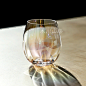 英国Ls家手工Pearl彩虹色玻璃杯子珍珠彩水杯果汁杯洋酒杯少女杯-淘宝网