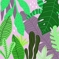 扁平化抽象插画素材